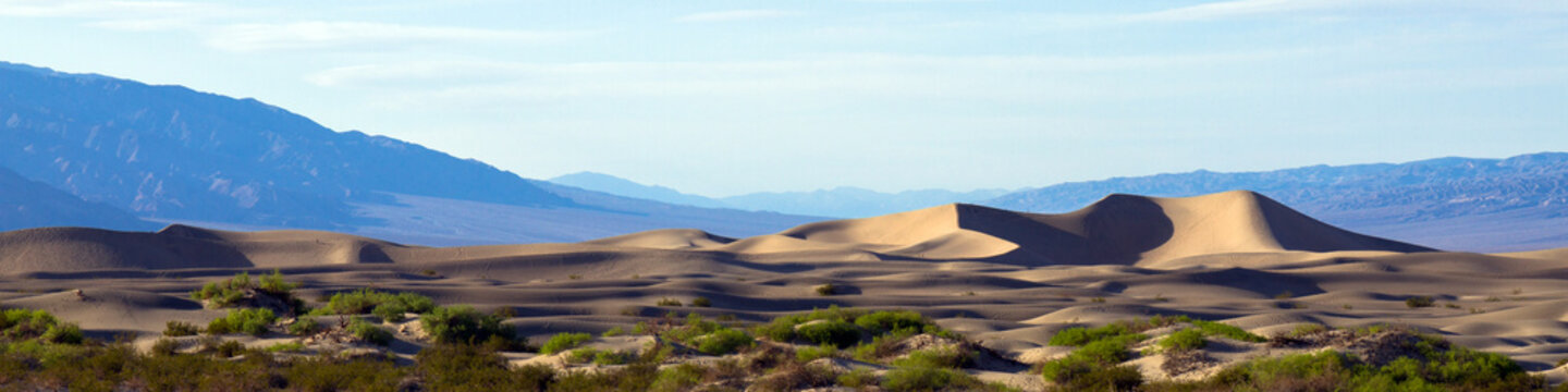 Death Valley NP sand dunes sunset