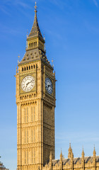 Fototapeta na wymiar Big Ben Clock Tower, Houses of Parliament, Westminster, London