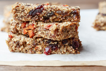 Home made energy bars