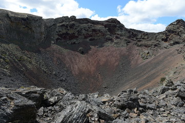Extinct volcano in the national Park Pali Aike in the South of Chile.