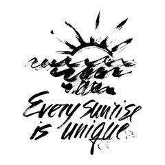 Every sunrise is unique