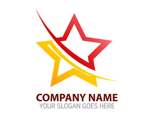 Obraz premium Abstract Star Vector Logo Icon Template