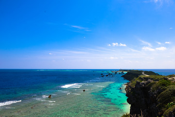 日本　沖縄　宮古島　東平安名崎