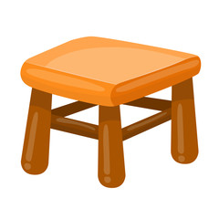 wood Chair isolated illustration