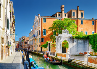 Scenic view of the Rio Marin Canal in Venice, Italy