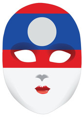 Bandana in the form of the national flag Laos