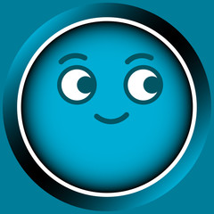 Fototapeta premium Icon smile face