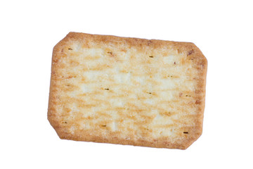 sweet cracker isolated on white background. clipping path, Top view