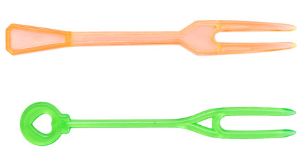 two canape forks