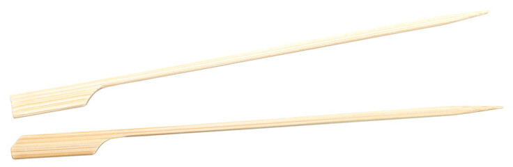 two sticks on white