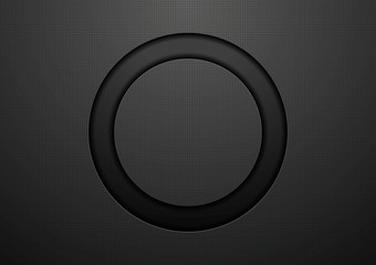 Abstract black circle background