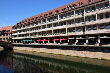 Naklejka premium View in the city of Nuremberg, Bavaria, Germany