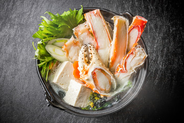 かに鍋　 Crab hot potpan Japanese food