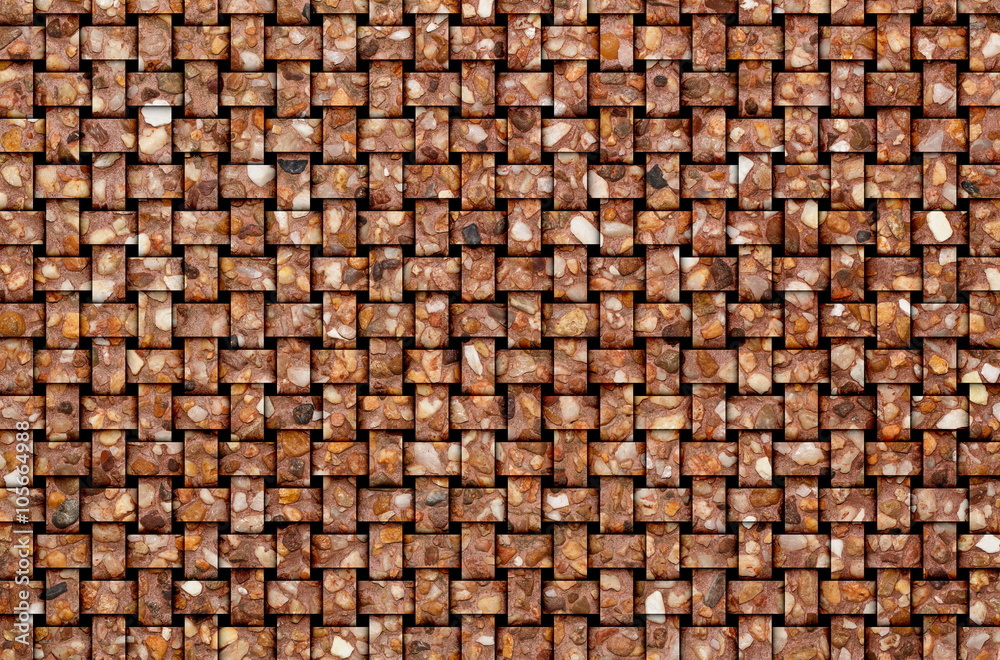 Poster woven pebble texture for pattern