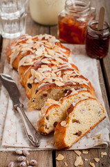 Sliced Easter Braided Sweet Bread