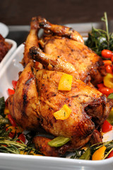 roasted chicken dinner