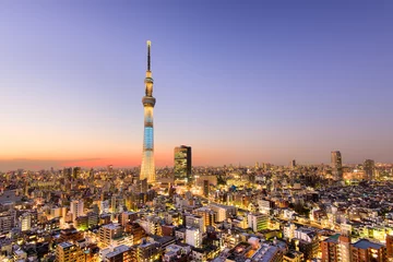 Foto op Aluminium Skyline van Tokio © SeanPavonePhoto