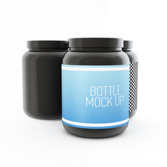 bottle mock up on white background