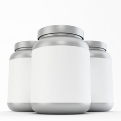 Bottle mock up on white background