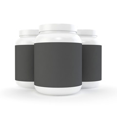 Bottle mock up on white background