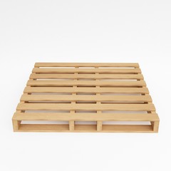 euro pallet isolated on white background