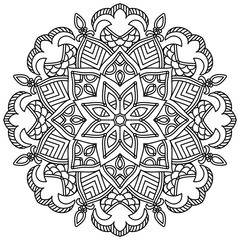 Fototapeta premium Mandala. Vintage Round Ornament Pattern. Islamic, Arabic, Indian