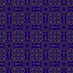 Abstract Seamless Pattern. Vintage Ornament Pattern. Islamic, Ar