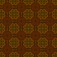 Obraz premium Abstract Seamless Pattern. Vintage Ornament Pattern with arrows.