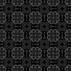 Abstract Seamless Pattern. Vintage Ornament Pattern. Islamic, Ar