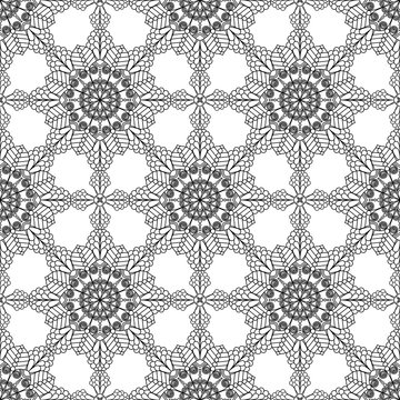 Abstract Seamless Pattern Like Lace. Vintage Ornament Pattern. I