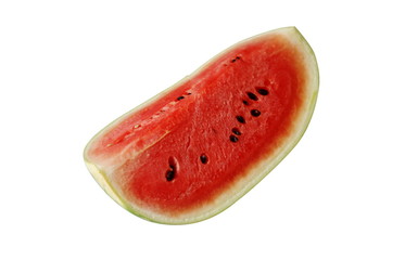 red watermelon isolated on white