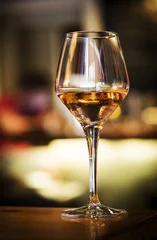 Fotobehang glass of spanish sherry wine on bar counter © TravelPhotography