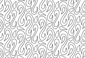  floral background of drawn lines