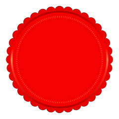 Vector illustration of red seal