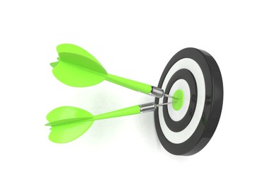 Three arrows darts in center.