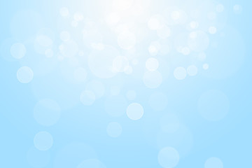 Blue bokeh abstract background.