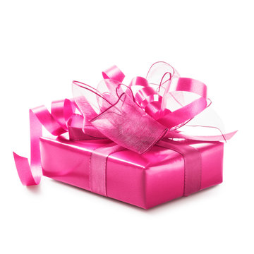 Pink gift box