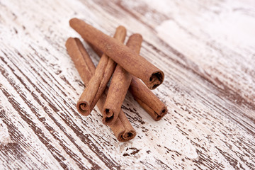 Bunch of cinnamon sticks