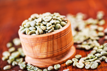 green coffee beans