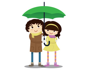 Couple - Romantic Rain