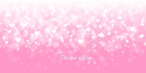 母の日　ハート　光　背景