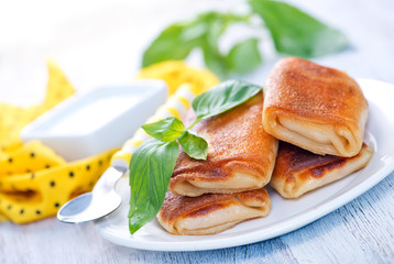 pancakes with meat