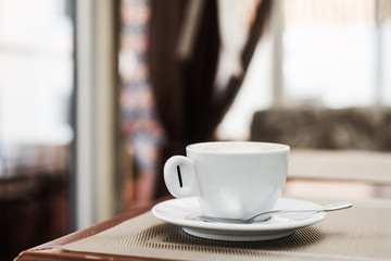 cup of coffee in a cafe