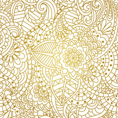 vintage floral seamless paisley pattern