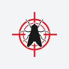 fly icon red target