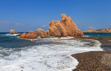 Graniti spiaggia di Tinnari, Sardegna