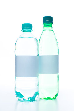 Soda water bottles