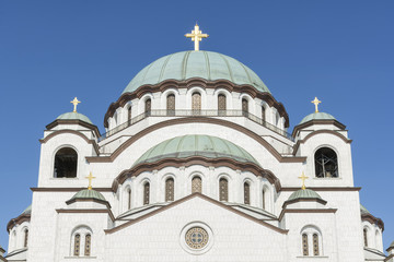 Fototapeta na wymiar Detail From Church of Saint Sava, Belgrade, Serbia