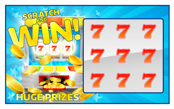 Lottery Scratch and Win Card