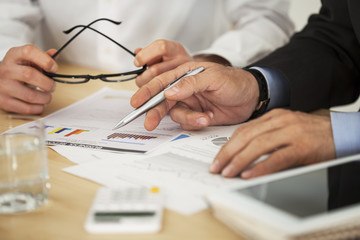 Business people working in office